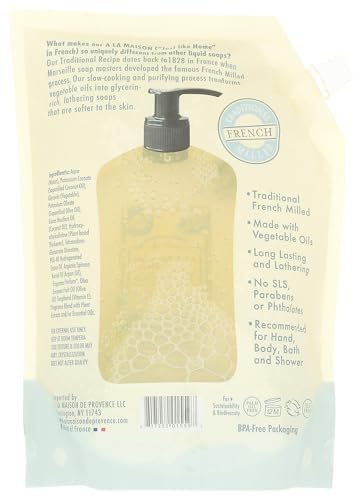 A LA MAISON pouring hand wash producing mild foam for effective cleansing