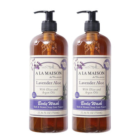 A LA MAISON front packaging showing lavender aloe label and benefits