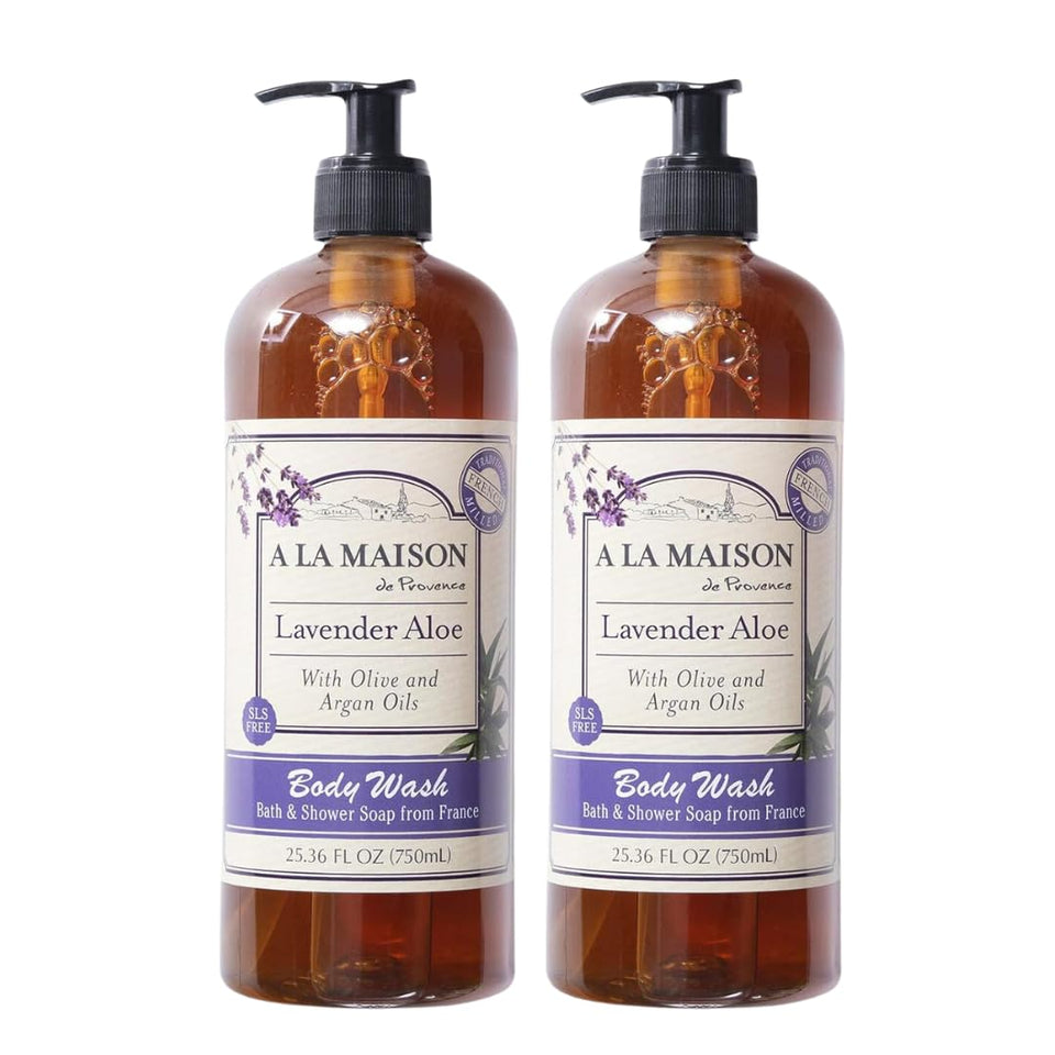 A LA MAISON front packaging showing lavender aloe label and benefits
