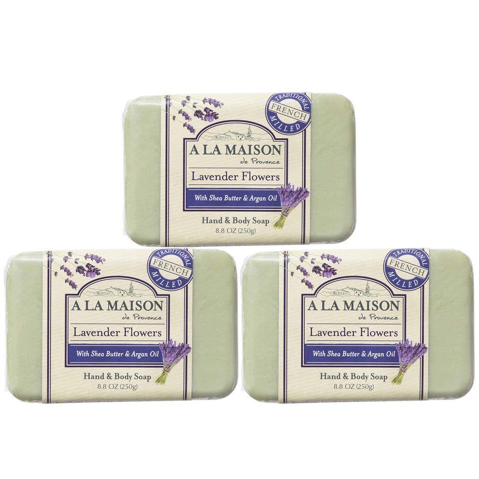 A LA MAISON front packaging showing three bars and clear product identity