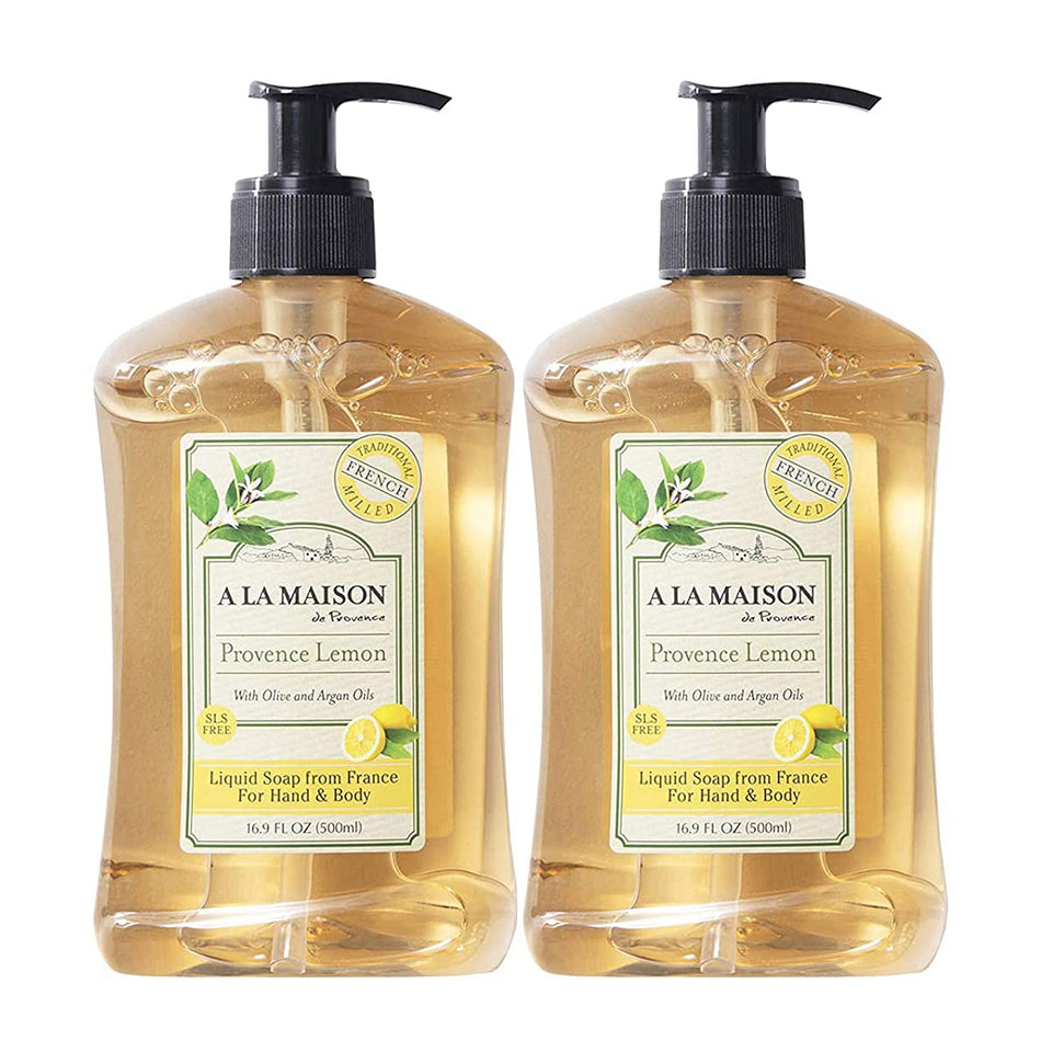 A LA MAISON front packaging showing Provence lemon and benefits
