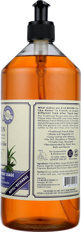 A LA MAISON bottle by sink in kitchen showing everyday use benefit