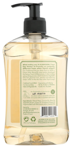 A LA MAISON ingredients label closeup highlighting natural plant-based benefits