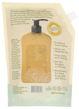 A LA MAISON pouch cap and pouring spout close-up for easy refill control