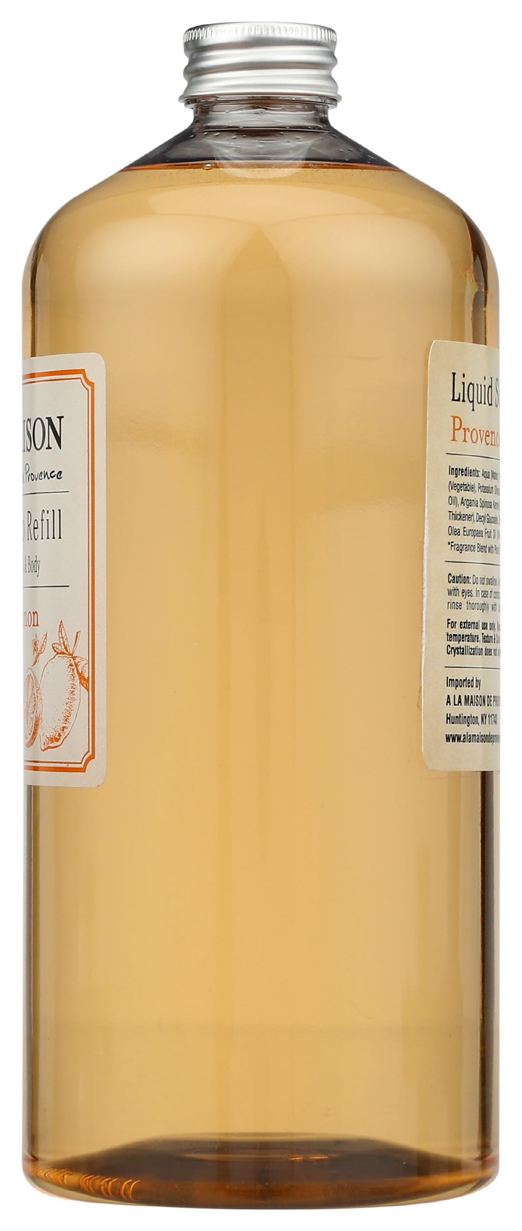 A LA MAISON bottle with recycle icon emphasizing sustainable recyclable packaging