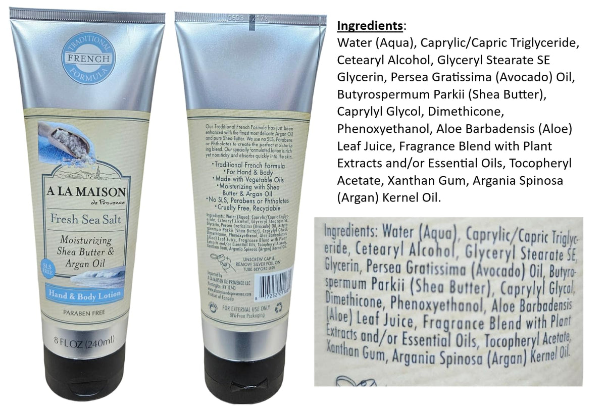 A LA MAISON shea butter scoop detail showing rich moisturizing ingredient