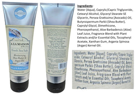 A LA MAISON shea butter scoop detail showing rich moisturizing ingredient
