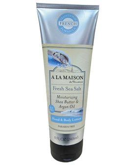 A LA MAISON size scale next to ruler showing practical 8 oz bottle dimensions