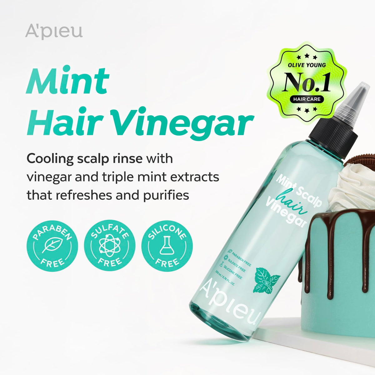 A'PIEU close-up label detail highlights ingredients and benefits