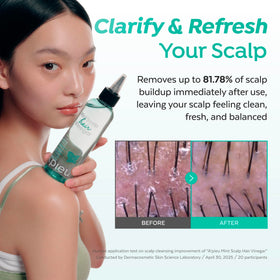 A'PIEU application demo on scalp illustrating easy post-shampoo use