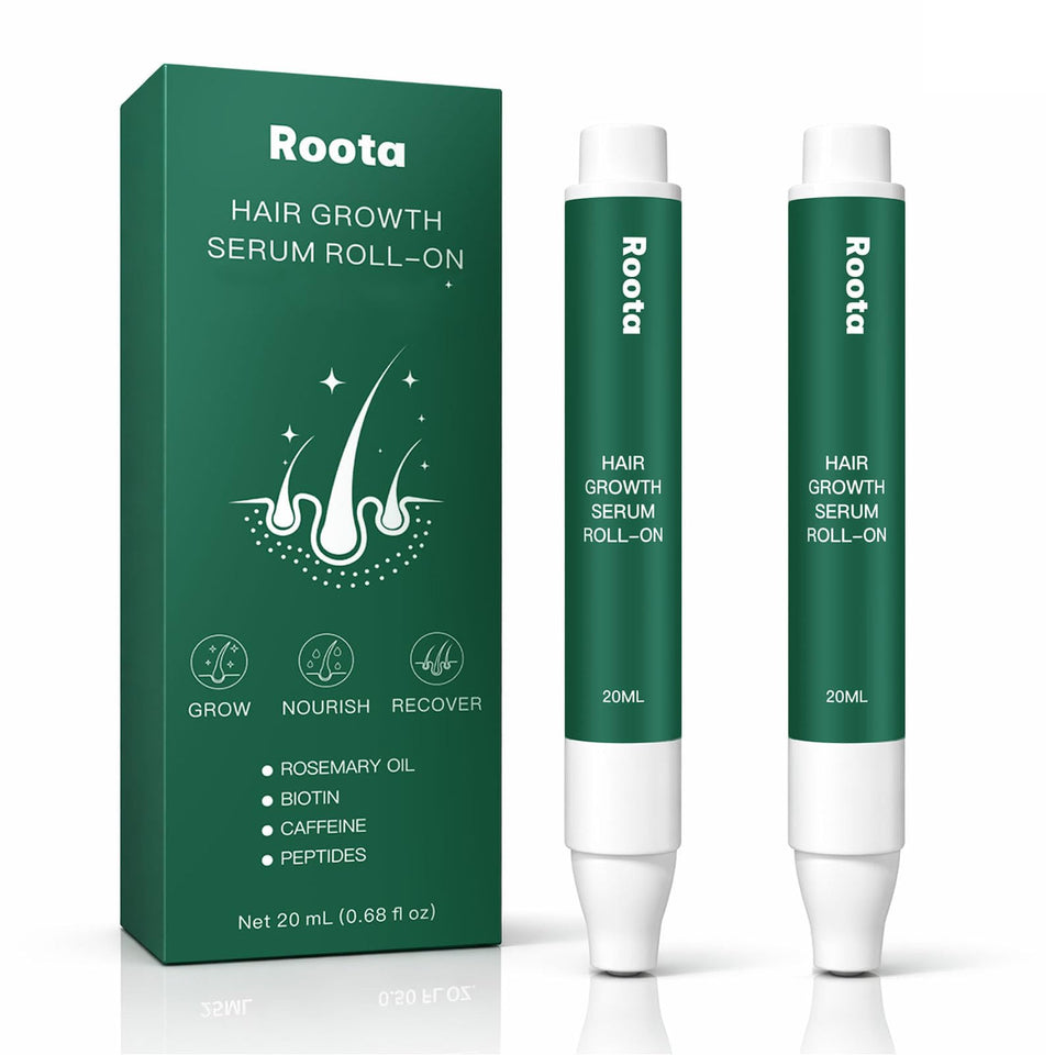 Aacnre Roota front packaging showing bottle and label, highlights benefits
