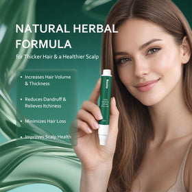Aacnre Roota held in hand to show 20ml compact size for travel convenience