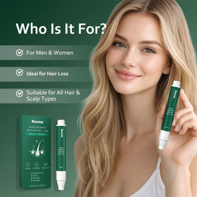 Aacnre Roota being applied to scalp demonstrating targeted, soothing delivery