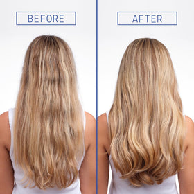 AAVRANI mask applied to lengths demonstrating detangling benefit