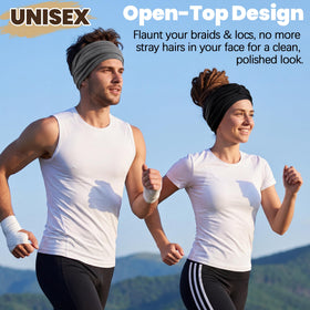 Ababalaya worn while running outdoors showing sweat-control and stability benefit