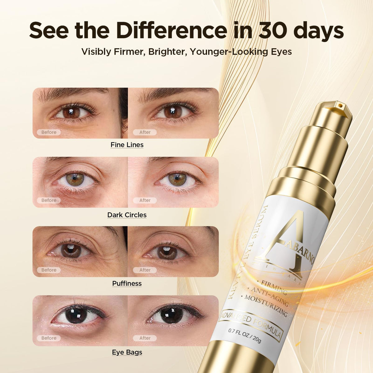abarno serum texture on hand demonstrating lightweight absorption and hydration