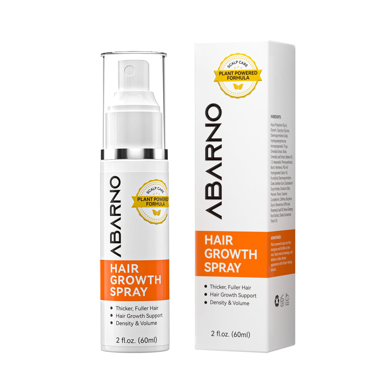 abarno front packaging 60ml showing compact travel bottle and branding benefits