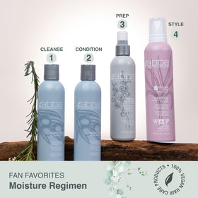 ABBA conditioner texture close-up showing creamy formula for easy application and hydration