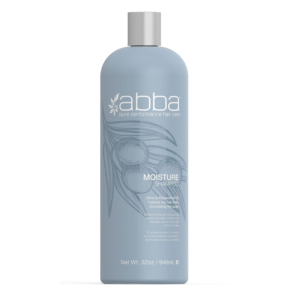 ABBA front packaging showing 32 fl oz bottle and benefits