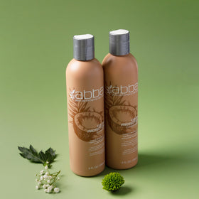 ABBA shampoo dispensing creamy texture demonstrating gentle lather