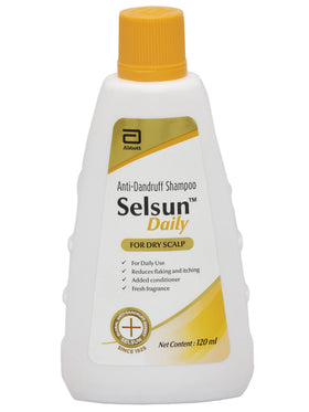 Abbott Selsun conditioned hair after wash illustrating softness benefit