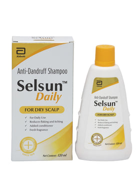 Abbott Selsun shampoo lather foam texture showing gentle conditioning