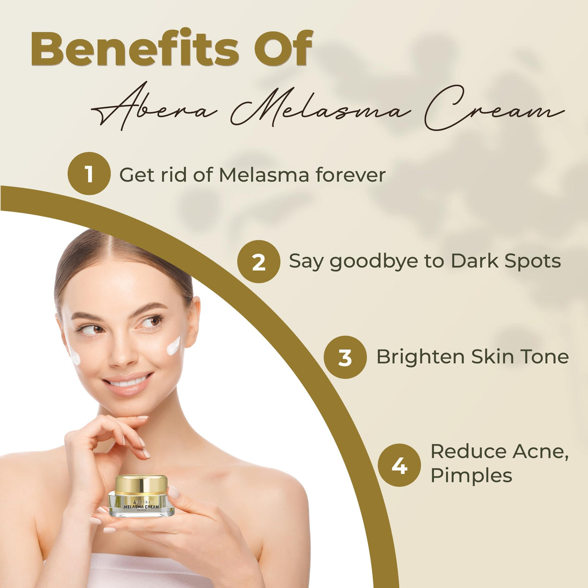 ABERA cream texture close-up illustrating smooth consistency and hydrating benefit