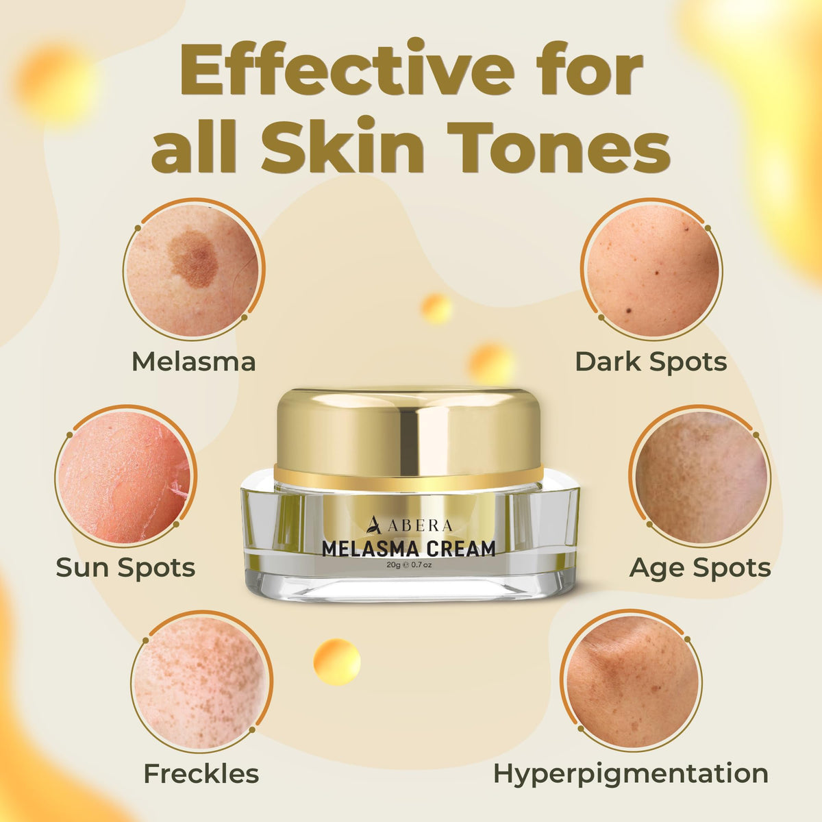 ABERA label ingredients close-up highlighting botanical extracts benefit