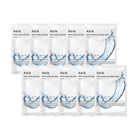 Abib front packaging showing ten Aqua Fit masks and product benefit