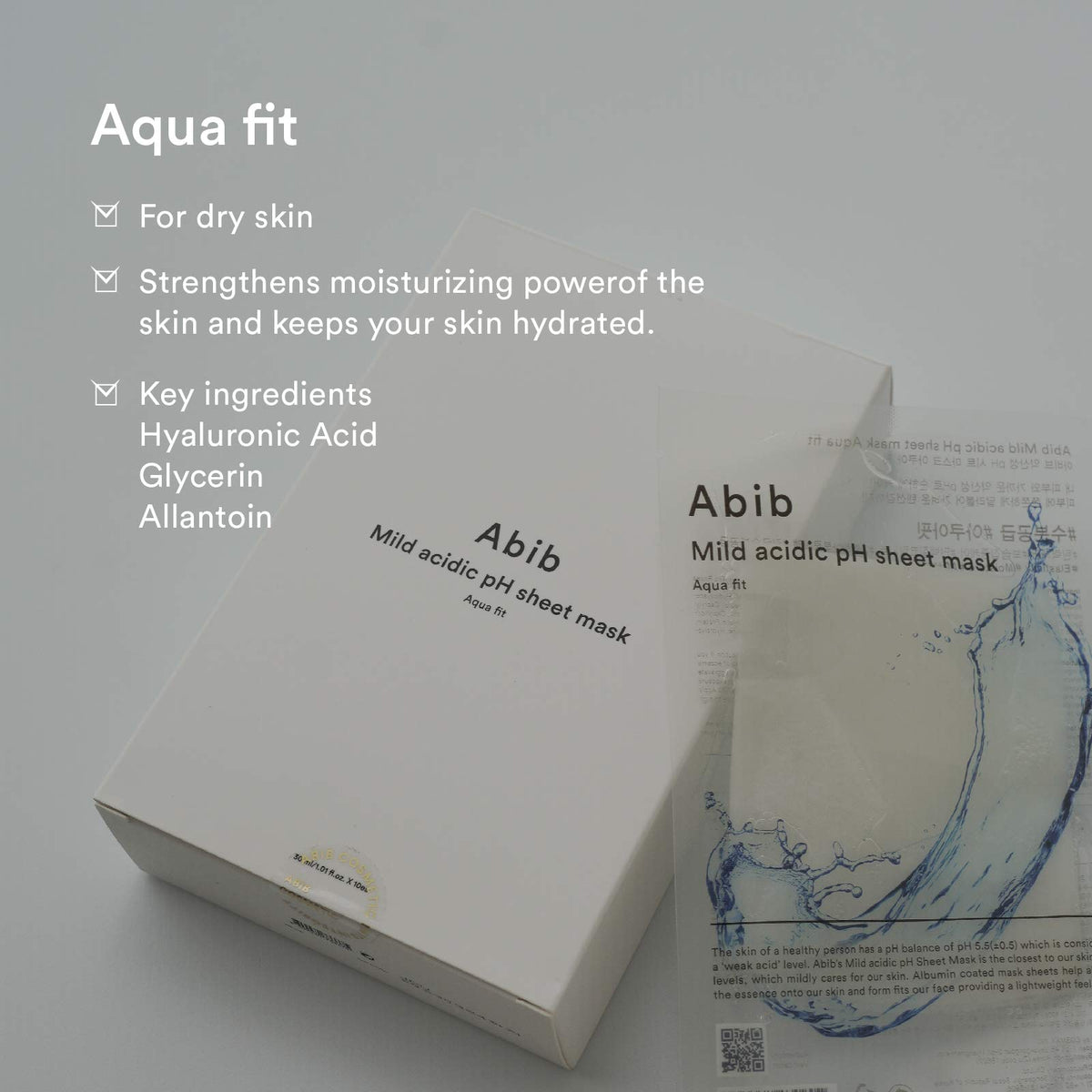 Abib open pack displaying individual masks promoting hygiene convenience