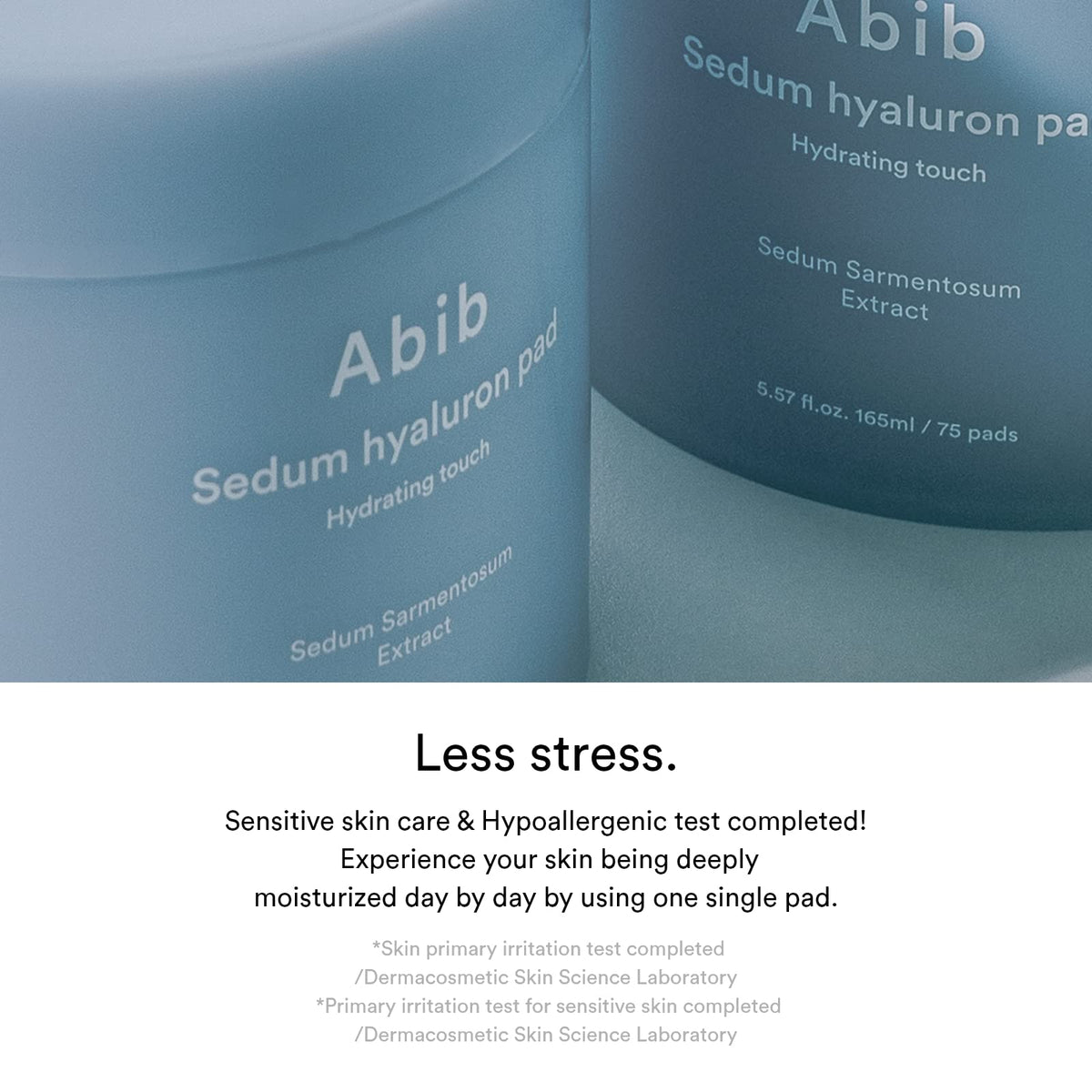 Abib pads on bathroom vanity portraying routine ease and dewy skin preparation