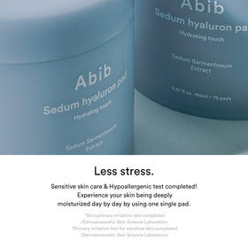 Abib pads on bathroom vanity portraying routine ease and dewy skin preparation