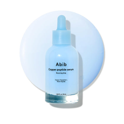 Abib front packaging showing serum bottle and clear benefit of premium peptides