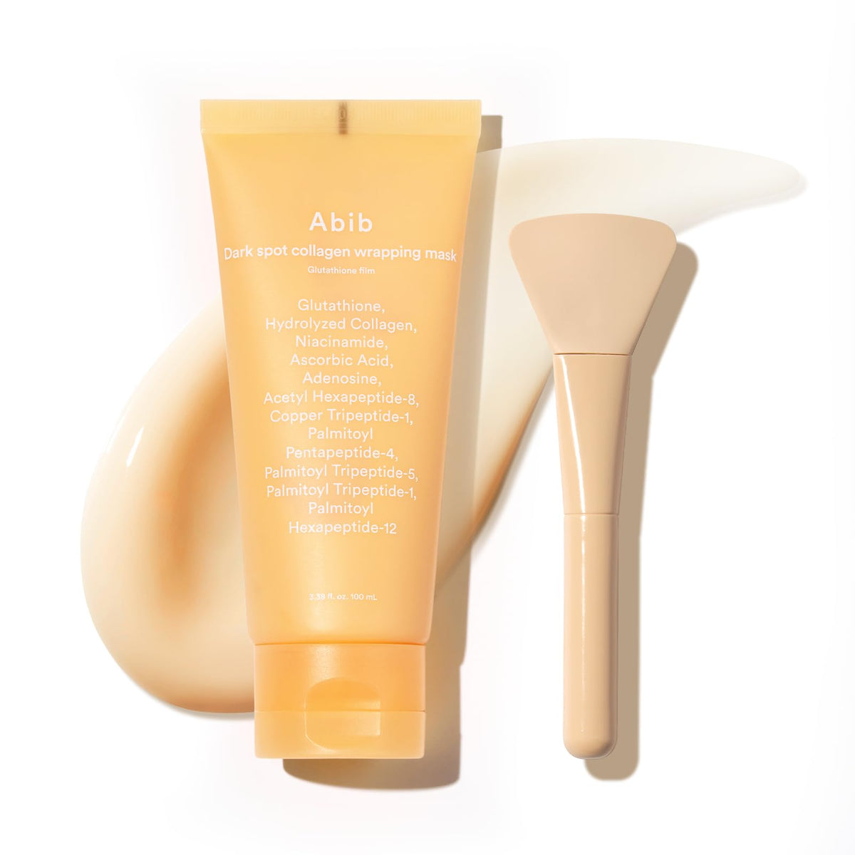 Abib front packaging showing product benefits and brighter skin promise
