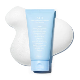 Abib cleanser front packaging showing label and bottle benefits
