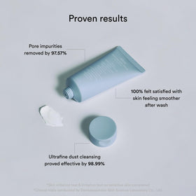 Abib 150ml bottle size comparison beside hand showing travel-friendly volume