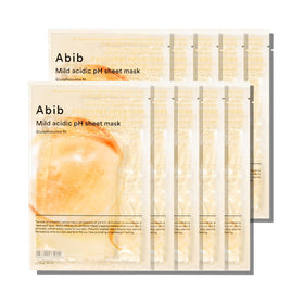 Abib front packaging showing 10 sheets and calming benefits
