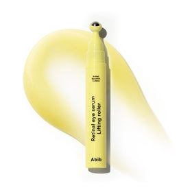 Abib front packaging showing compact 15ml tube and elegant pale yellow design for travel convenience