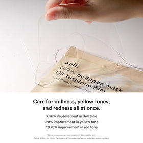 Abib ingredient display with hyaluronic and glutathione emphasizing active support