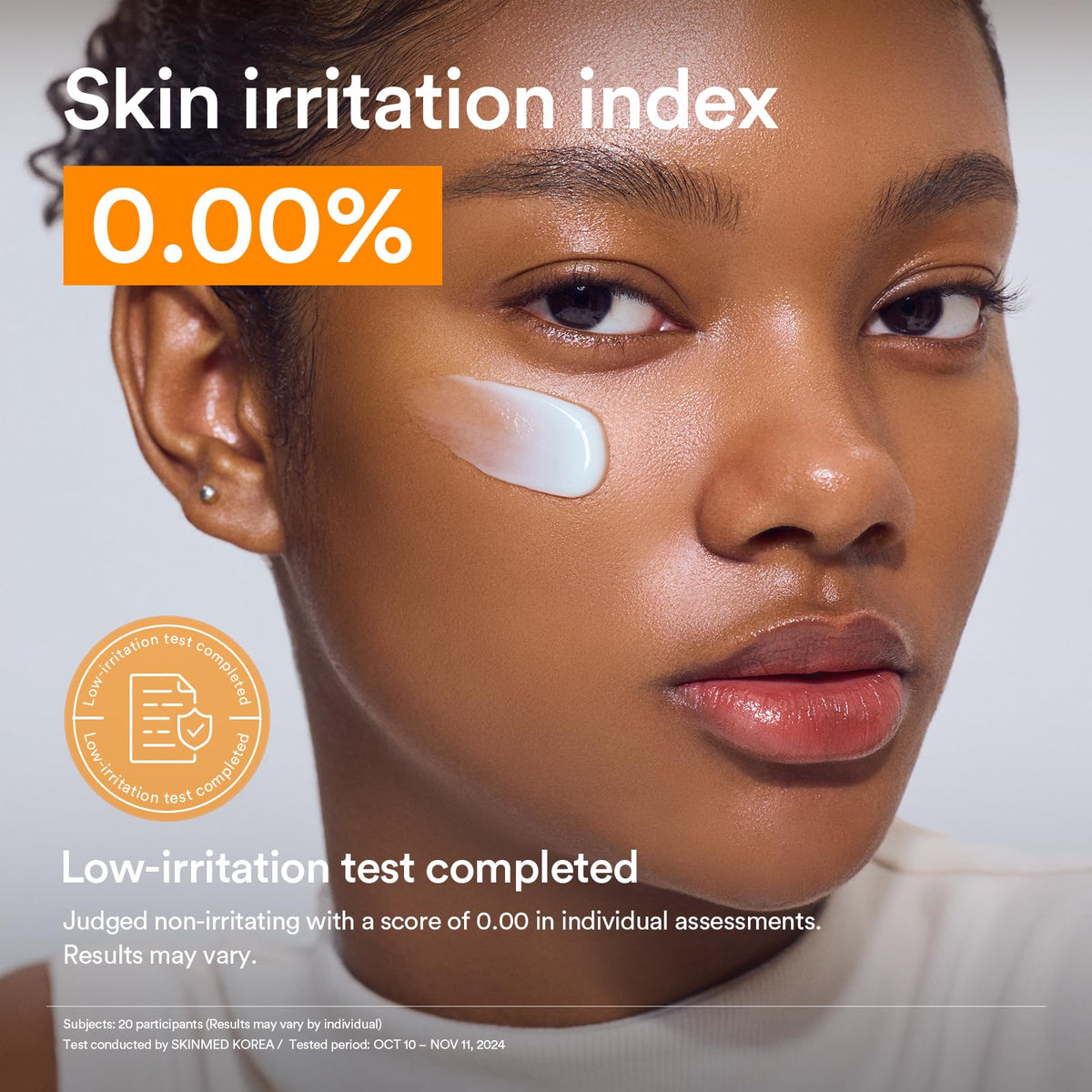 Abib cream held in hand to show size and travel-friendly 2.53 fl oz scale benefit