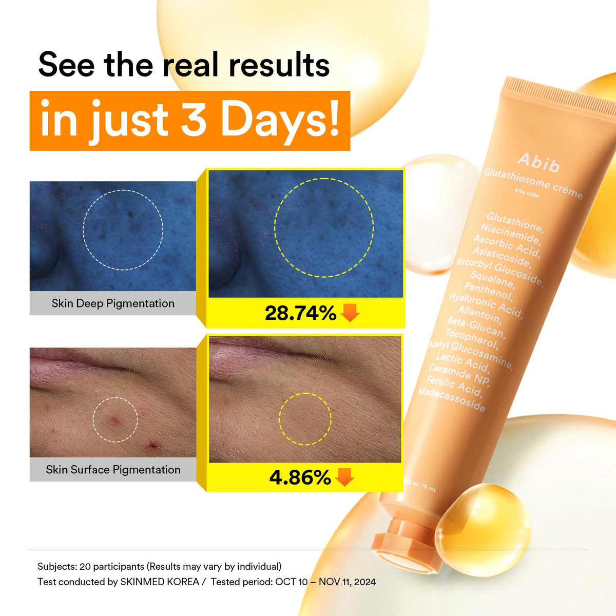 Abib tube cap detail highlighting airtight closure for product freshness and convenience