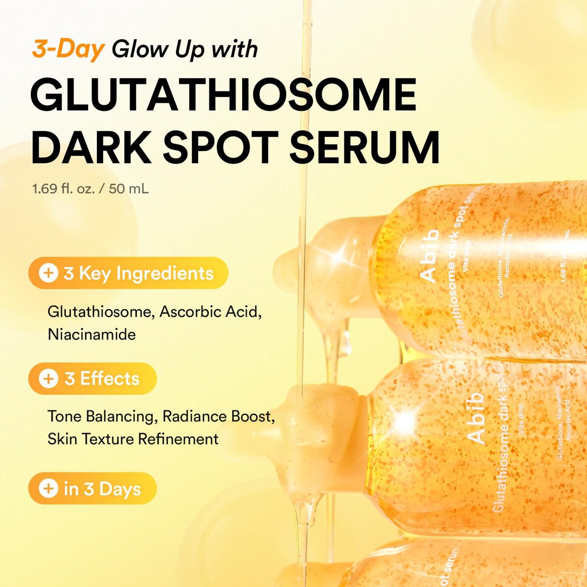 Abib dropper dispensing serum, demonstrates precise application and lightweight texture