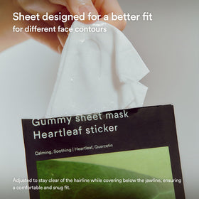 Abib mask applied on face, demonstrating snug fit and coverage