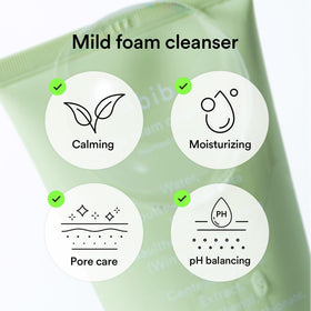 Abib close-up of creamy foam texture highlighting soft lather that cleans without stripping