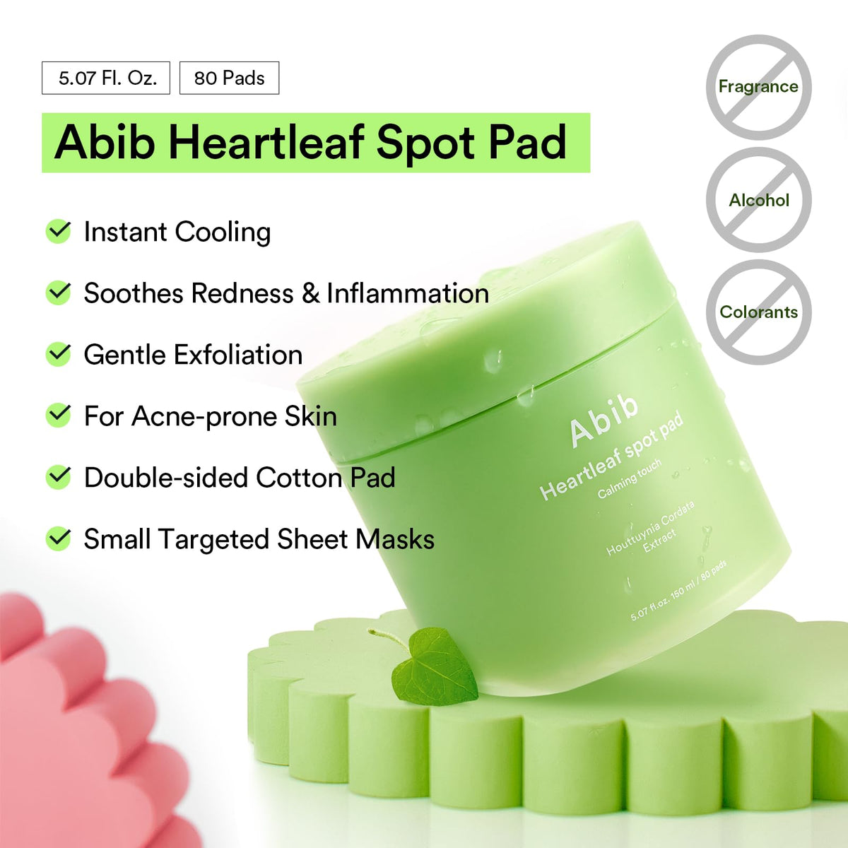 Abib open tub revealing stacked pre-soaked calming toner pads