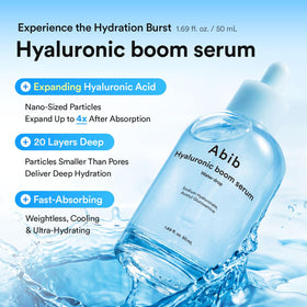 Abib label and cap detail highlighting product name and benefits