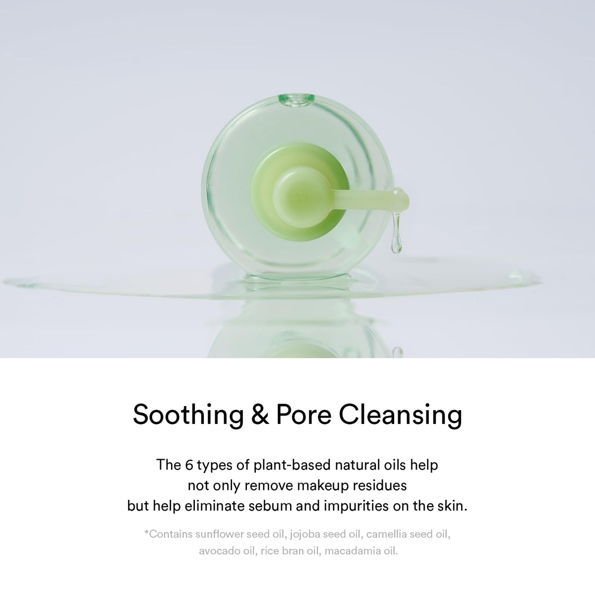 Abib heartleaf extract ingredient bottle highlighting soothing benefits