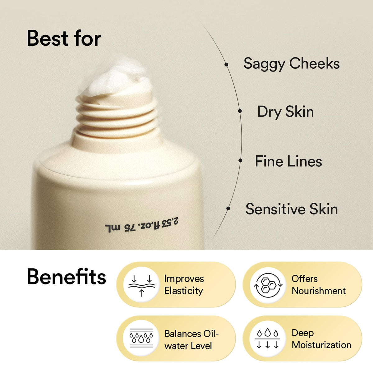 Abib cream applied on hand demonstrating smooth blendability and comfort