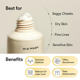 Abib cream applied on hand demonstrating smooth blendability and comfort