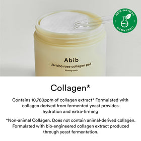 Abib close-up of dual-textured pad highlighting exfoliation and gentle finish